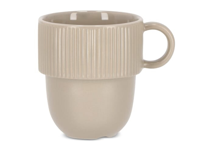 Mug isotherme acier recyclé 280 ml personnalisable Ted Gris clair